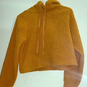 A cropped hoodie